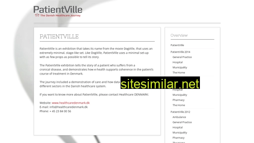 patientville.dk alternative sites