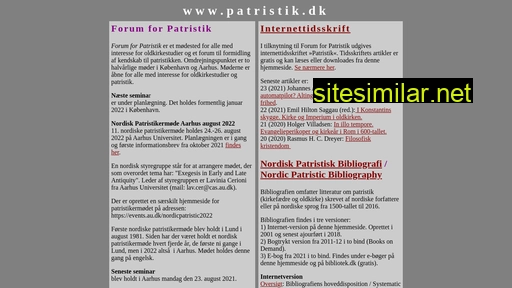 patristik.dk alternative sites