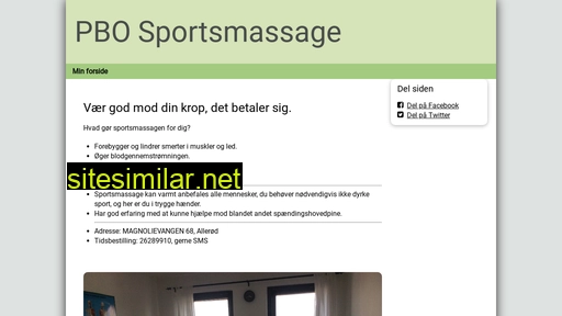 pbo-sportsmassage.dk alternative sites