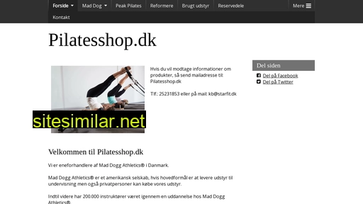 pilatesshop.dk alternative sites
