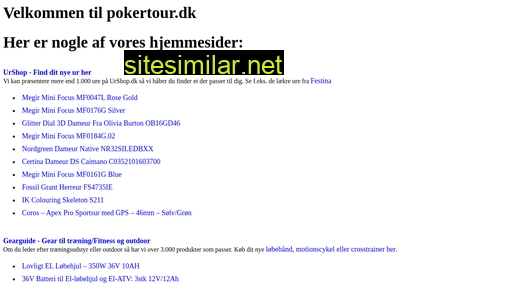 pokertour.dk alternative sites
