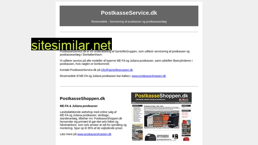 postkasseservice.dk alternative sites