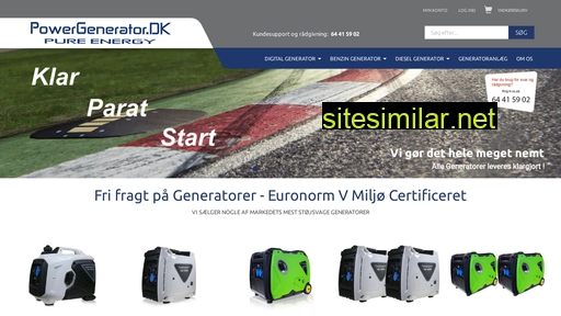 powergenerator.dk alternative sites
