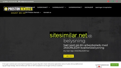 prestonrentals.dk alternative sites