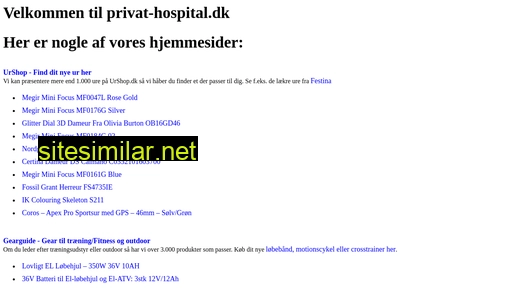 privat-hospital.dk alternative sites