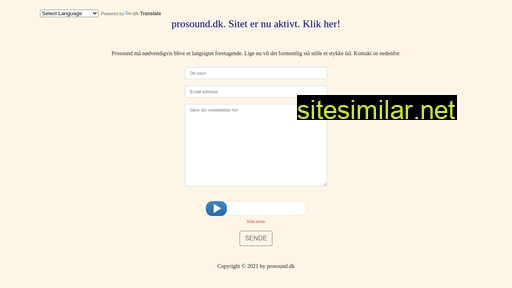 prosound.dk alternative sites