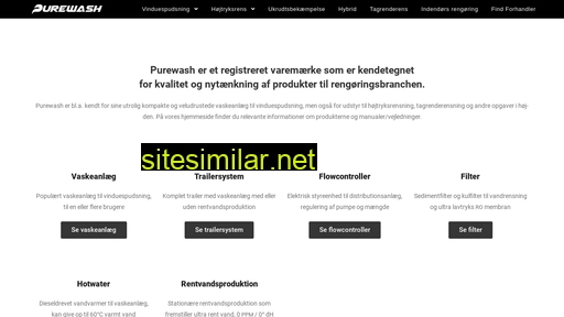 purewash.dk alternative sites