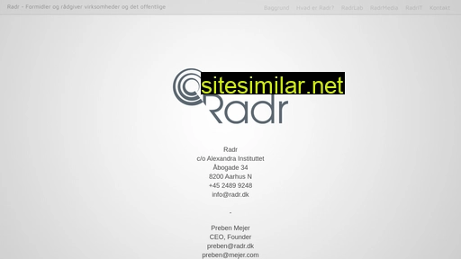 radr.dk alternative sites