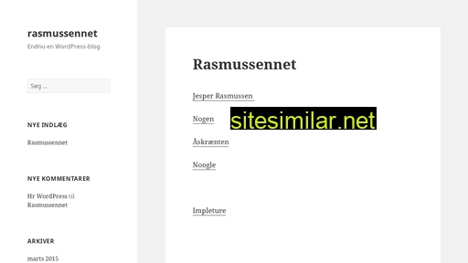 rasmussennet.dk alternative sites