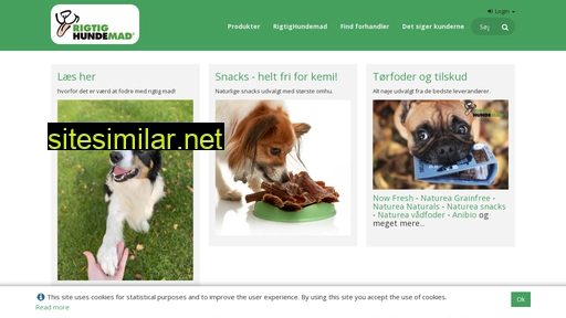 rigtighundemad.dk alternative sites