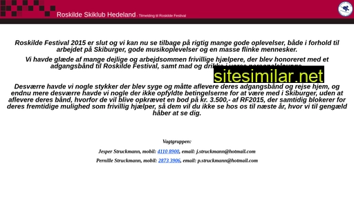 roskildeskiklub-festival.dk alternative sites