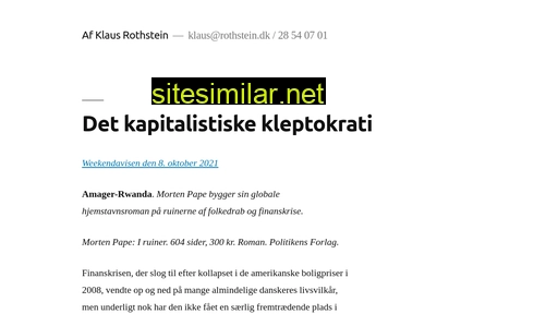 rothstein.dk alternative sites