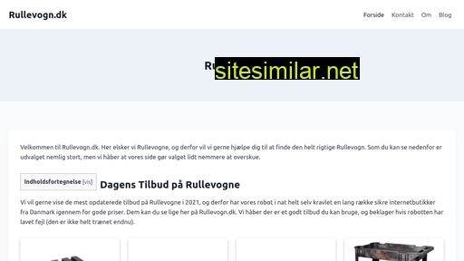 rullevogn.dk alternative sites