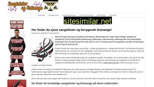 sangteksterogfestsange.dk alternative sites