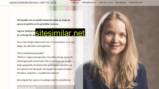 sangundervisning-mettejuul.dk alternative sites