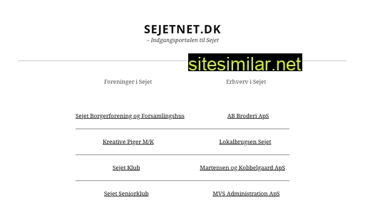 sejetnet.dk alternative sites