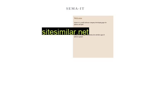 sema-it.dk alternative sites