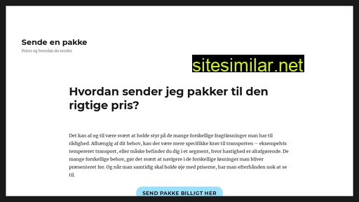 sendpakkepris.dk alternative sites