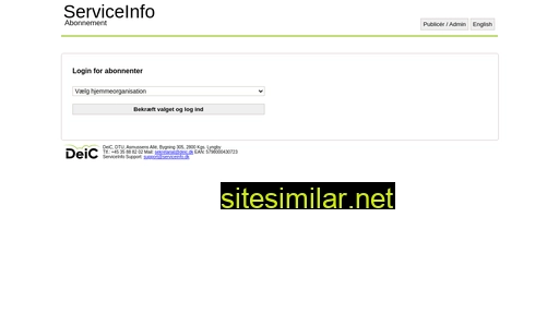 Serviceinfo similar sites