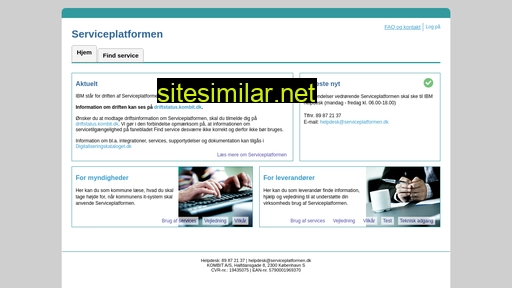 serviceplatformen.dk alternative sites
