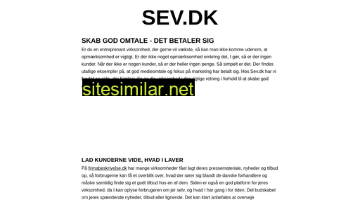 sev.dk alternative sites