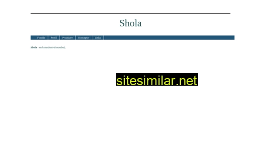shola.dk alternative sites