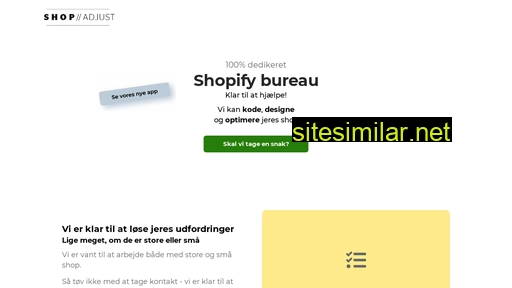 shopadjust.dk alternative sites