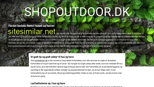 shopoutdoor.dk alternative sites