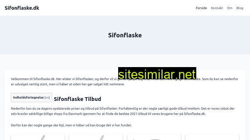 sifonflaske.dk alternative sites