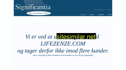 significantia.dk alternative sites