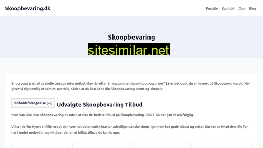skoopbevaring.dk alternative sites