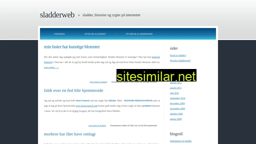 sladderweb.dk alternative sites