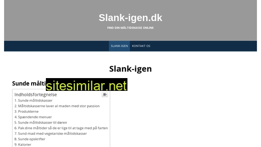 slank-igen.dk alternative sites