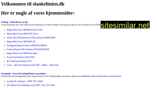 slankelinien.dk alternative sites