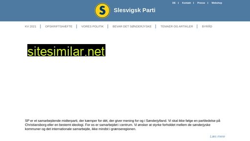 slesvigsk-parti.dk alternative sites