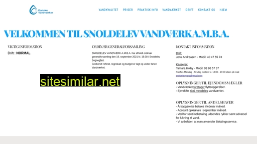 snoldelevvand.dk alternative sites