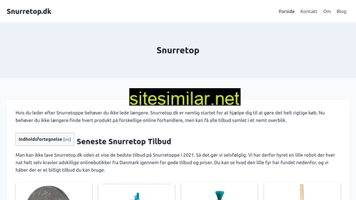 snurretop.dk alternative sites