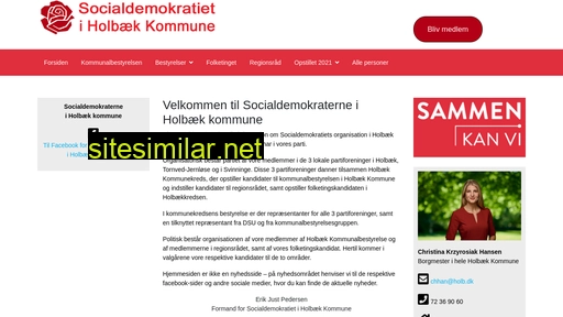 socialdemokraterneholbaekkommune.dk alternative sites