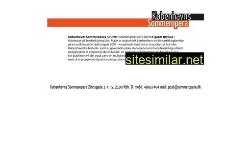 sommeropera.dk alternative sites
