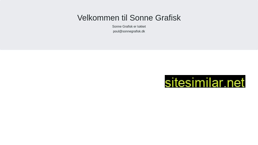 sonnegrafisk.dk alternative sites