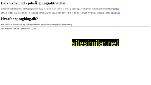 sprogklog.dk alternative sites