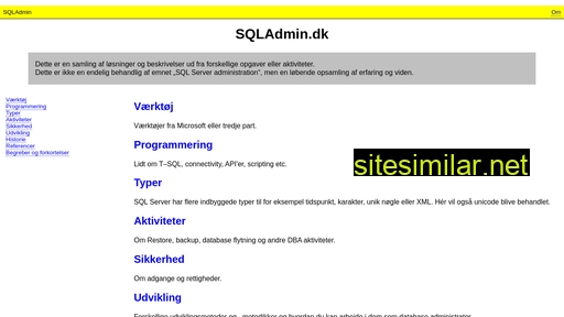 sqladmin.dk alternative sites