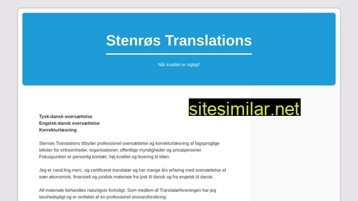 stenros.dk alternative sites
