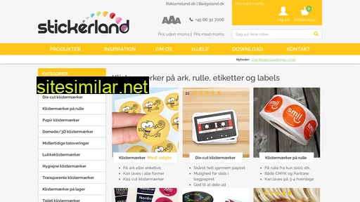 stickerland.dk alternative sites