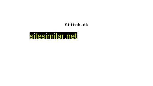 stitch.dk alternative sites