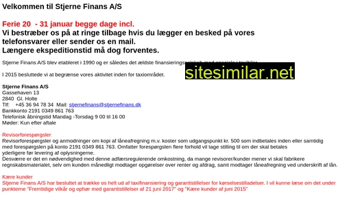 stjernefinans.dk alternative sites