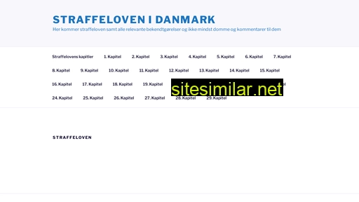 straffeloven.dk alternative sites