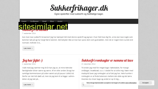 sukkerfrikager.dk alternative sites