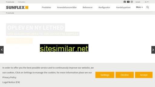 sunflexdanmark.dk alternative sites