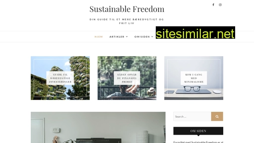 sustainablefreedom.dk alternative sites